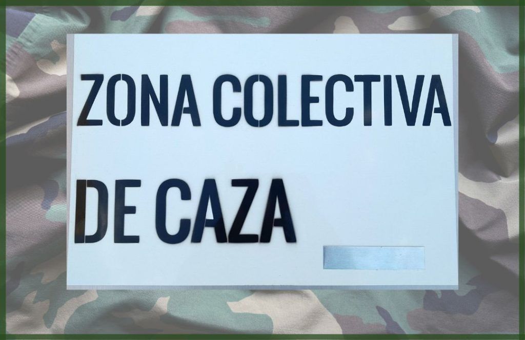 TABLILLA colectiva de caza