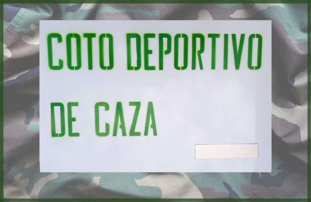 Tablilla coto deportivo de caza