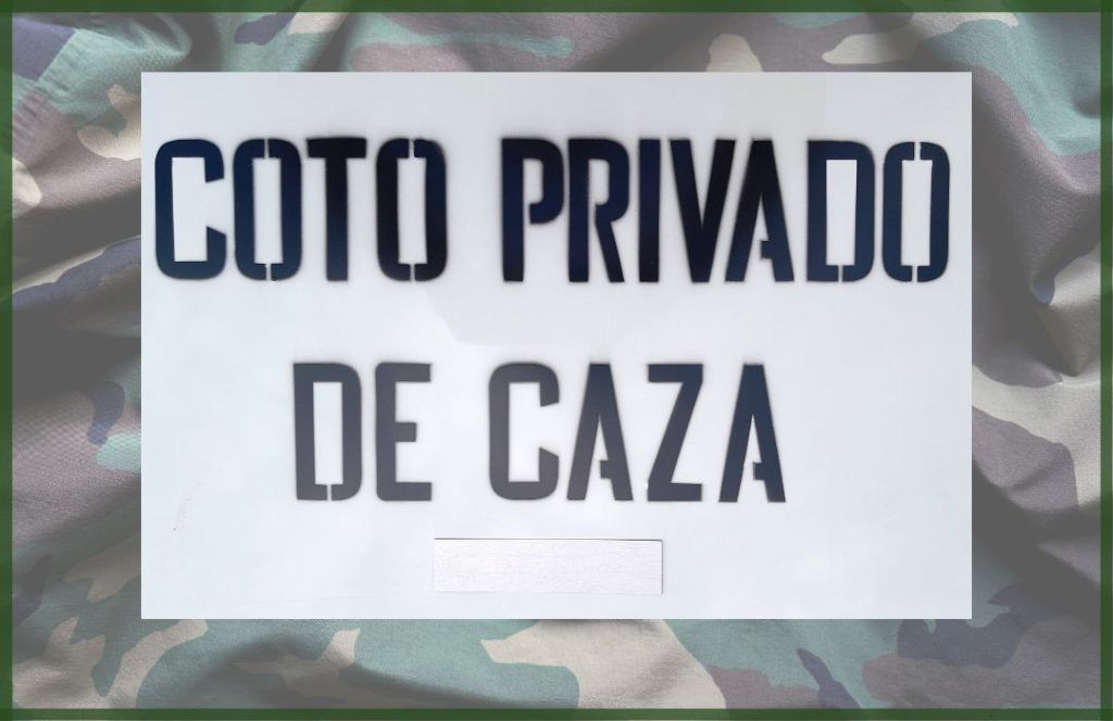 TABLILLA coto privado de caza