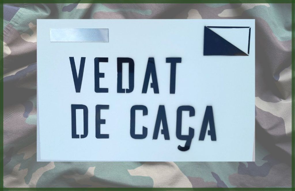 TABLILLA vedat de caça