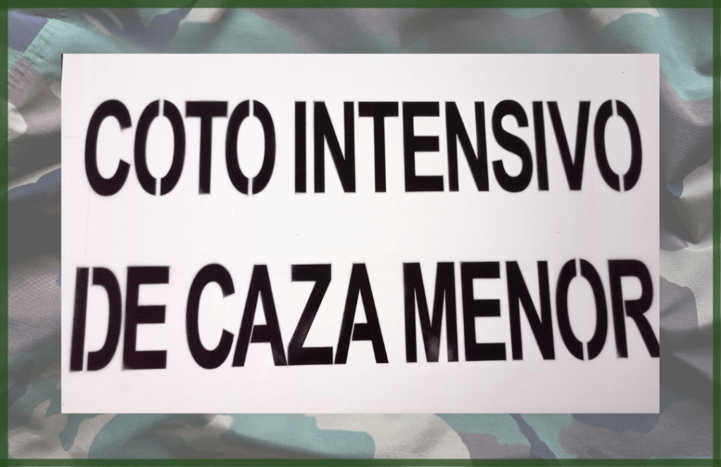 Tablilla de Coto Intensivo de Caza Menor