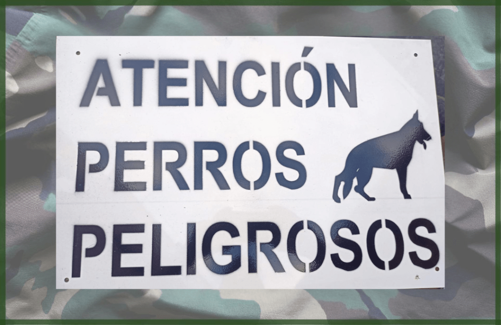 Tablilla DE Perros Peligrosos