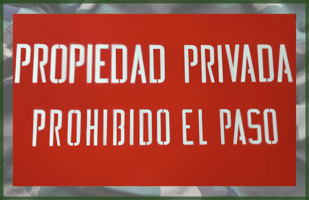 SEÑAL DE PROPIEDAD PRIVADA PROHIBIDO EL PASO
