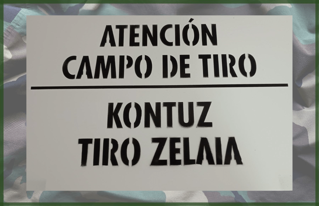TABLILLA DE CAMPO DE TIRO - KONTUZ TIRO ZELAIA